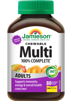 Chewable Multi 100% Complete (Citrus Twist) - 80 Chew Tabs