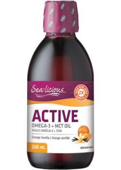 Sea-Licious Active Omega-3 + MCT Oil (Orange Vanilla) - 250ml