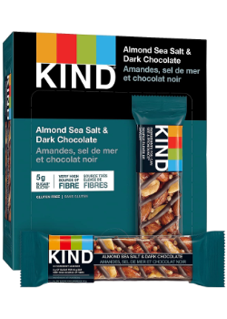 Almonds, Sea Salt & Dark Chocolate Bars - 12 x 40g