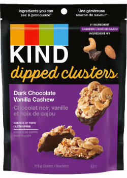 Dipped Clusters (Dark Chocolate Vanilla Cashew) - 113g