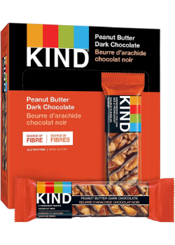Peanut Butter Dark Chocolate Bars - 12 x 40g