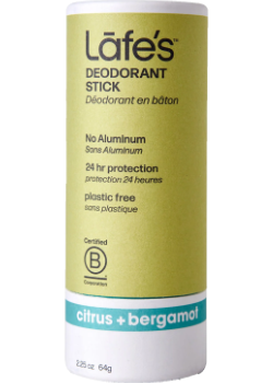 Deodorant Plastic-Free Stick (Citrus & Bergamot) - 64g