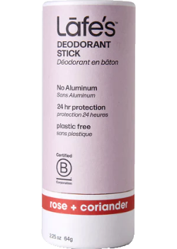Deodorant Plastic-Free Stick (Rose & Coriander) - 64g