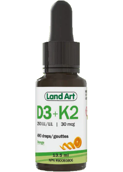 Organic Vitamin D3 250iu & K2 30mcg (Orange) - 13.5ml