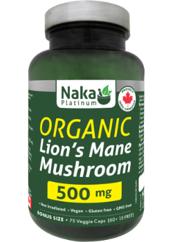 Lion's Mane Mushroom (Organic) 500mg - 75 V-Caps