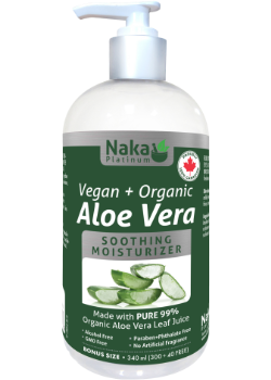 Aloe Vera Moisturizer (Vegan & Organic) - 300 + 40ML BONUS