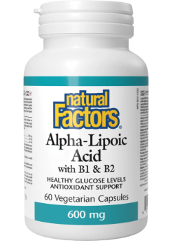 Alpha-Lipoic Acid 600mg With B-1 & B-2 - 60 V-Caps