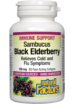 Black Elderberry Extract 100mg - 60 Softgels