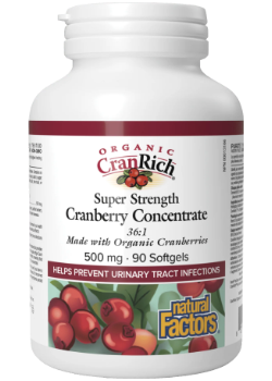 CranRich Super Strength Cranberry (Organic) 500mg - 90 Softgels