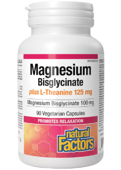 Magnesium Bisglycinate 100mg Plus L-Theanine 125mg - 90 V-Caps