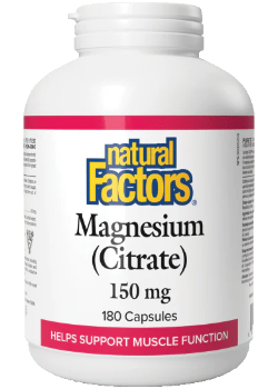 Magnesium Citrate 150mg - 180 Caps