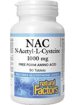 NAC (N-Acetyl-L-Cysteine) 1,000mg - 90 Tabs