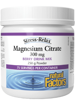Stress-Relax Magnesium Citrate Powder 300mg (Berry) - 250g