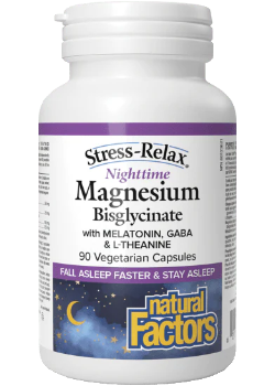 Stress-Relax Nighttime Magnesium Bisglycinate - 90 V-Caps