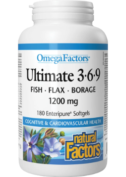 Ultimate Omega Factors 3-6-9 1,200mg - 180 Softgels