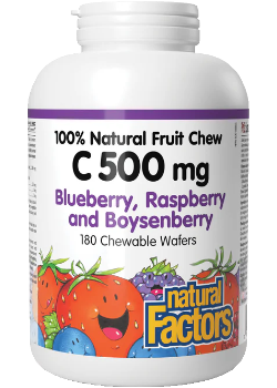 Vitamin C 500mg (Blueberry/Raspberry/Boysenberry) Chewable - 180 Wafers