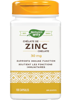 Zinc Chelate 30mg - 100 Caps