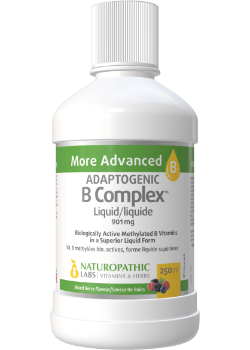 Adaptogenic B-Complex Liquid (Methylated, Mixed Berry) - 250ml
