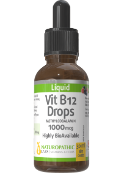 B-12 Methylcobalamin Liquid 1000mcg (Berry Flavour) - 30ml