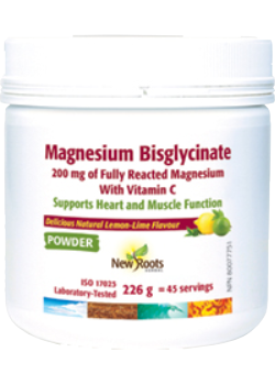 Magnesium Bisglycinate 200mg (Lemon-Lime) - 226g