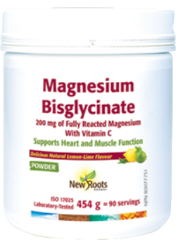 Magnesium Bisglycinate 200mg (Lemon-Lime) - 454g