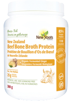 New Zealand Beef Bone Broth Protein + Organic Fermented Ginger - 300g