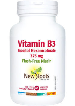 Vitamin B3 Inositol Hexanicotinate 375mg - 60 V-Caps - New Roots