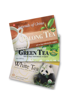 Uncle Lee's Tea Trio (Green Tea, White Tea & Oolong Tea) - 3 x 100 Tea Bags