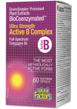 BioCoenzymated Ultra Strength Active B-Complex - 60 V-Caps - Natural Factors