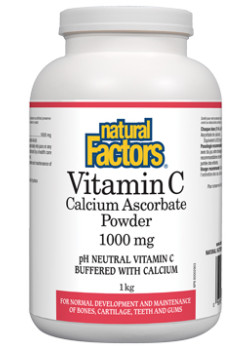 Calcium Ascorbate C Powder - 1kg - Natural Factors