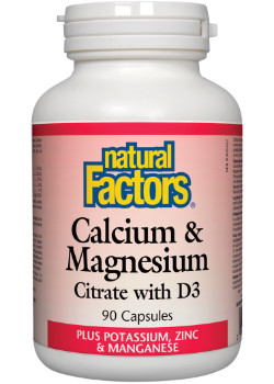 Calcium & Magnesium Citrate With D3 - 90 Caps