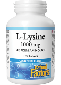 L-Lysine 1,000mg - 120 Tabs