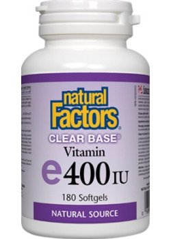 Vitamin E Clear Base 400iu - 180 Softgels