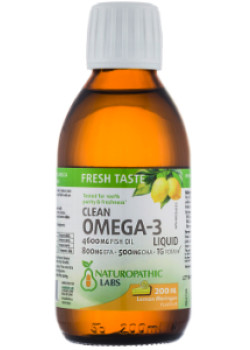 Clean Omega-3 Liquid 800mg EPA 500mg DHA (Lemon Meringue) - 200ml