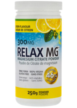 Relax MG Magnesium Powder (Lemon) 300mg - 250g
