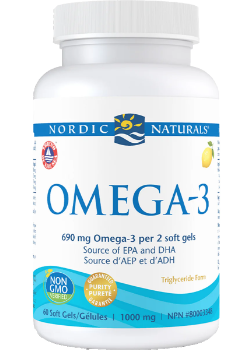 Omega-3 1,000mg - 60 Softgels - Nordic Naturals