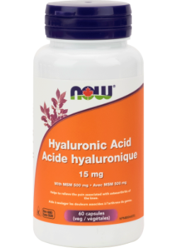 Hyaluronic Acid 15mg & MSM - 60 V-Caps