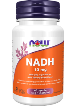 NADH 10mg With 200mg D-Ribose - 60 V-Caps