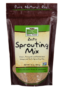Zesty Sprouting Mix (Clover, Fenugreek & Radish Seeds) - 454g 