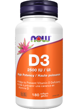 Vitamin D3 2,500iu - 180 Softgels