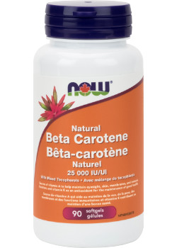 Beta Carotene Natural 25,000iu - 90 Softgels