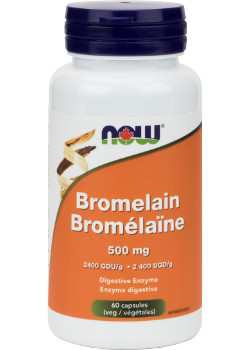 NOW Bromelain 60 Vegetarian Capsules