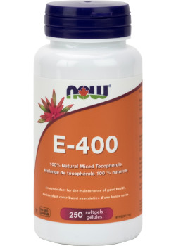 E - 400iu Mixed Tocopherols - 250 Softgels - Now
