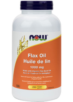 Flax Oil 1,000mg - 250 Softgels - Now