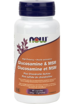 Glucosamine & Msm Plus Chondroitin Sulfate - 60 Caps - Now