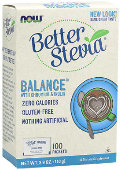 Stevia Balance Packets W/ Inulin & Chromium - 100 x 1g