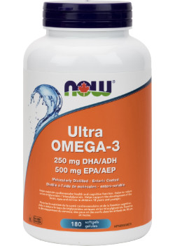 Ultra Omega 250 DHA 500 EPA - 180 Softgels