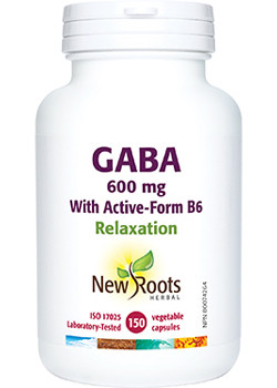 GABA With Vitamin B-6 600mg - 150 V-Caps