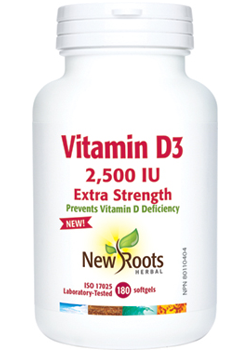 Vitamin D3 2,500iu Extra Strength - 180 Softgels