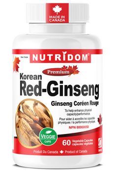 Korean Red (Panax) Ginseng - 60 V-Caps